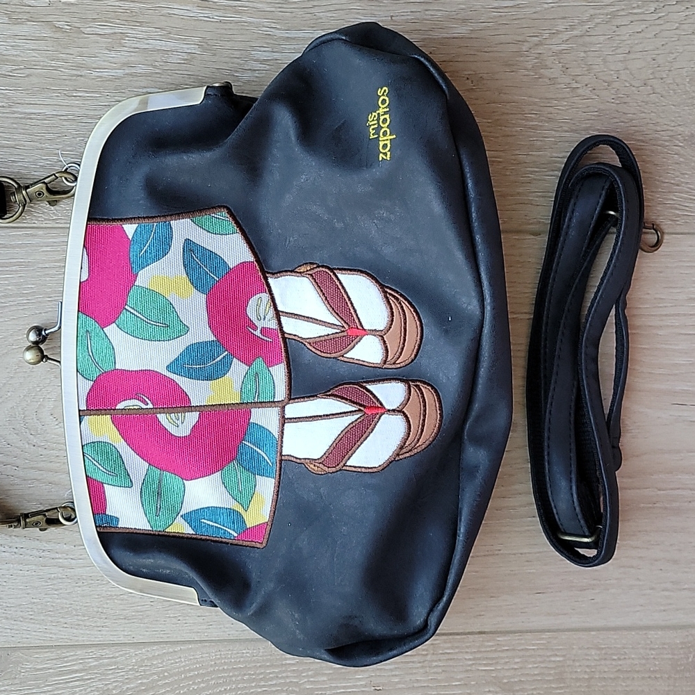 *nwt* mis zapatos kimono 3-way shoulder bag - Picture 11 of 14